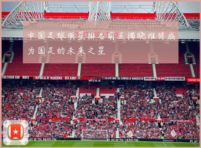 中国足球明星排名前五揭晓谁将成为国足的未来之星