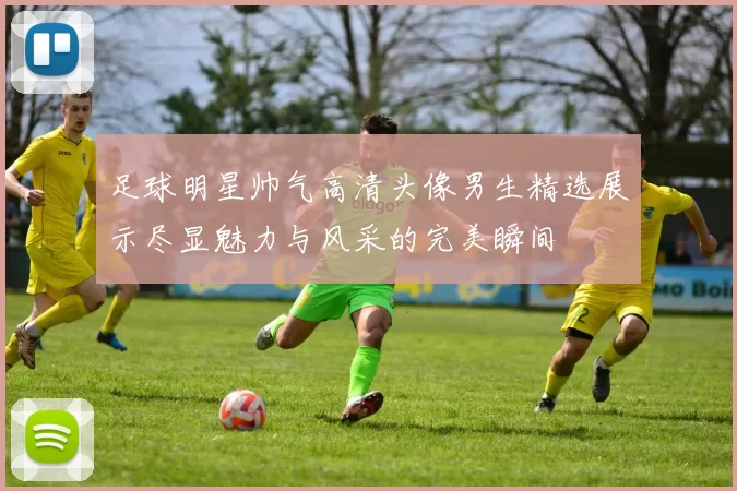 足球明星帅气高清头像男生精选展示尽显魅力与风采的完美瞬间