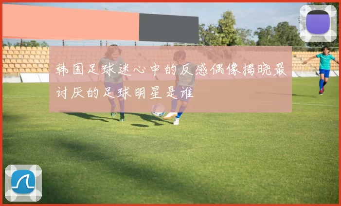 韩国足球迷心中的反感偶像揭晓最讨厌的足球明星是谁